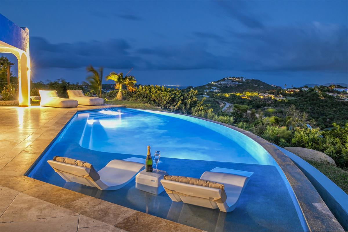 A louer villa 3 chambres Simpson Bay Saint Martin_ Piscine Nuit - 37